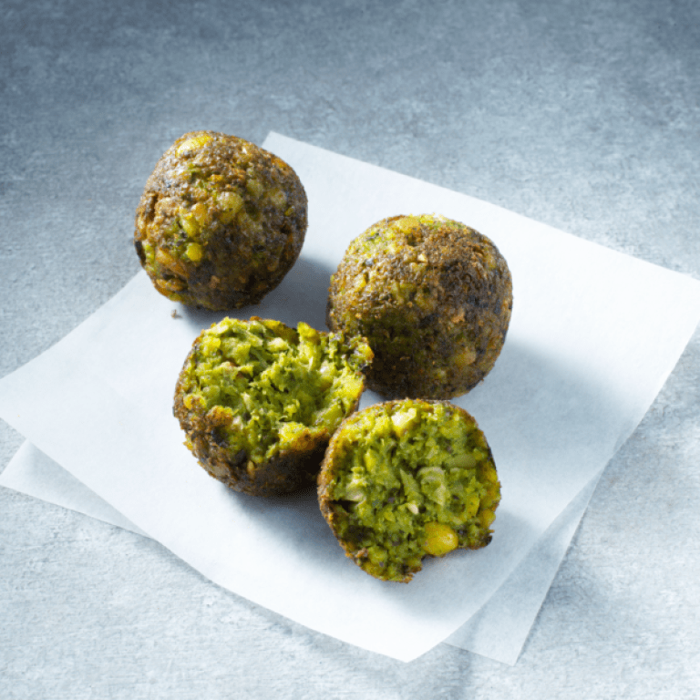 Spinach falafel - zoom